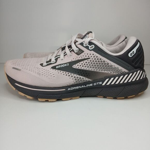 Brooks Adrenaline GTS 22 Womens Running Shoes Sneakers Gray Pink Size 9 - Picture 1 of 11